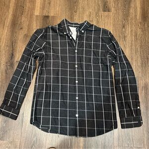 Original Penguin Black and White Grid Men's Shirt